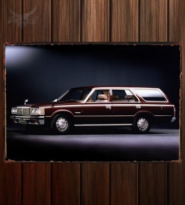 Металлическая табличка Toyota Crown Super Deluxe Van (S110)